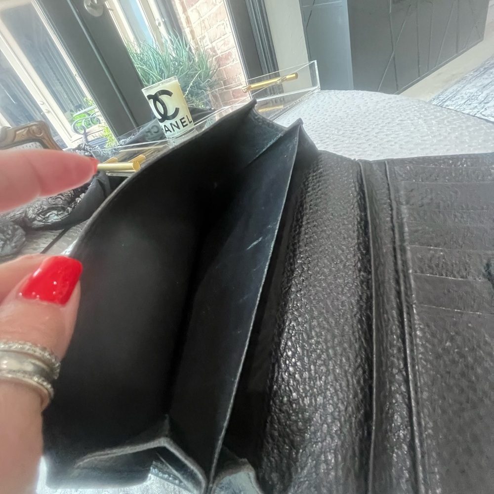 Gucci Black and Gold Leather Horse-bit Wallet - Picture 11 of 13